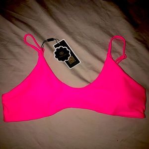Hot pink bikini top